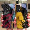 Geometric Pattern For Samsung Galaxy S10 20 Plus 21 FE 22 23 24 FE 25 Ultra Black Tempered Glass Phone Case Hard Shell
