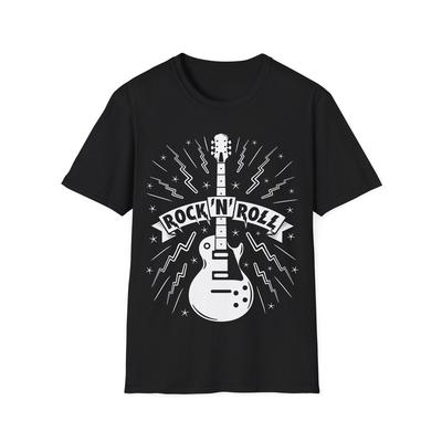 Koszulka Rock'N'Roll, Koszulka Muzyczna, Koszulka Gitarowa, Muzyka Rockowa, Koszulka Gitarzysty