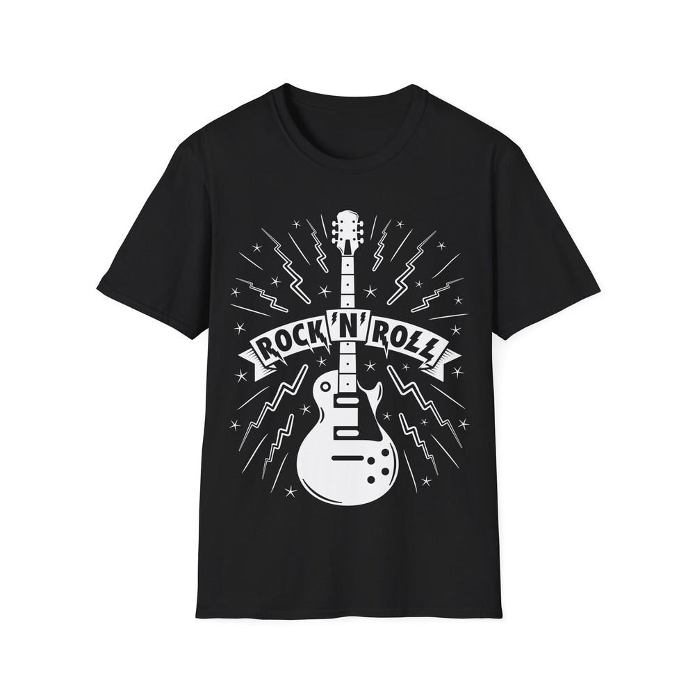 Rock'N'Roll T-Shirt, Music Shirt, Guitar Shirt, Rock Music, Guitarist T-Shirt