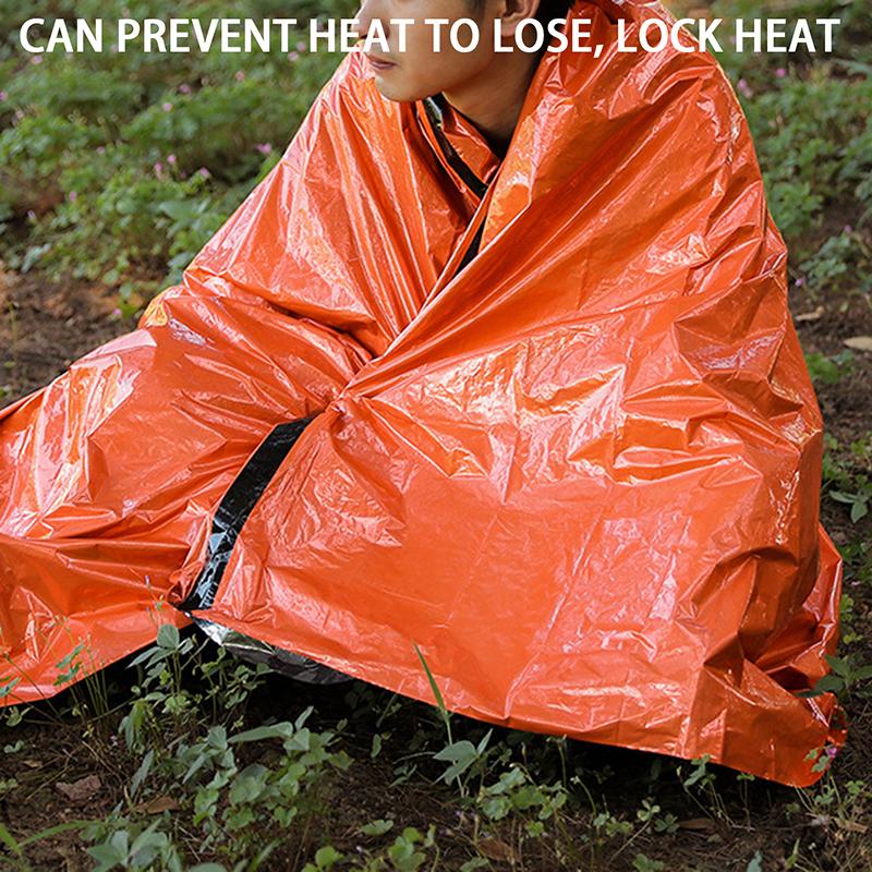 Emergency Survival Bivvy Bag, Waterproof Thermal Sleeping Bag for Outdoor Camping Hiking Travel Survival Kit