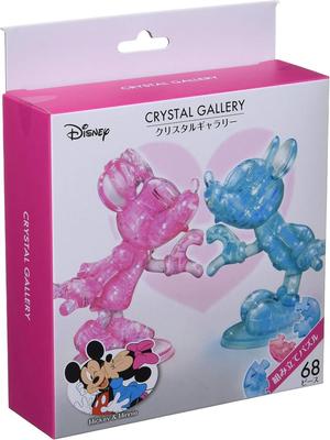 Hanayama Crystal Gallery Transparent 3D Jigsaw Disney Mickey Minnie Interior Ages Puzzle & Crystal-Like Figures, Design, 7+