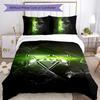 GTA 3pcs Bedding Set Duvet Cover Closure Includes 1 Duvet Cover & 2 Pillowcases for All Seasons Bedroom Home Dorm Decor