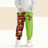 Kids' Fashion Christmas Print Loose-Fit Waistband Casual Sweatpants