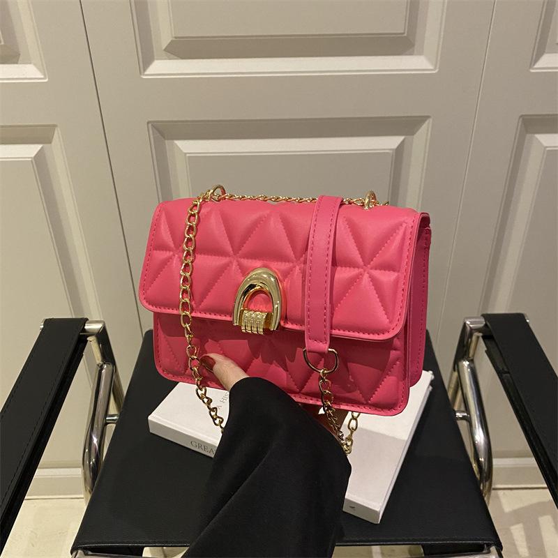 Chain bag women's senior 2025 summer new Korean version fashion small square bag Internet celebrity versatile ins shoulder messenger