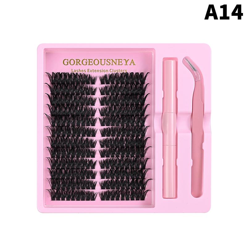 Lightweight Cluster Lash Kit 30D 40D 50D 60D Natural Eyelash Extensions Segmented Volumizing Lashes for Daily Wear Home Use