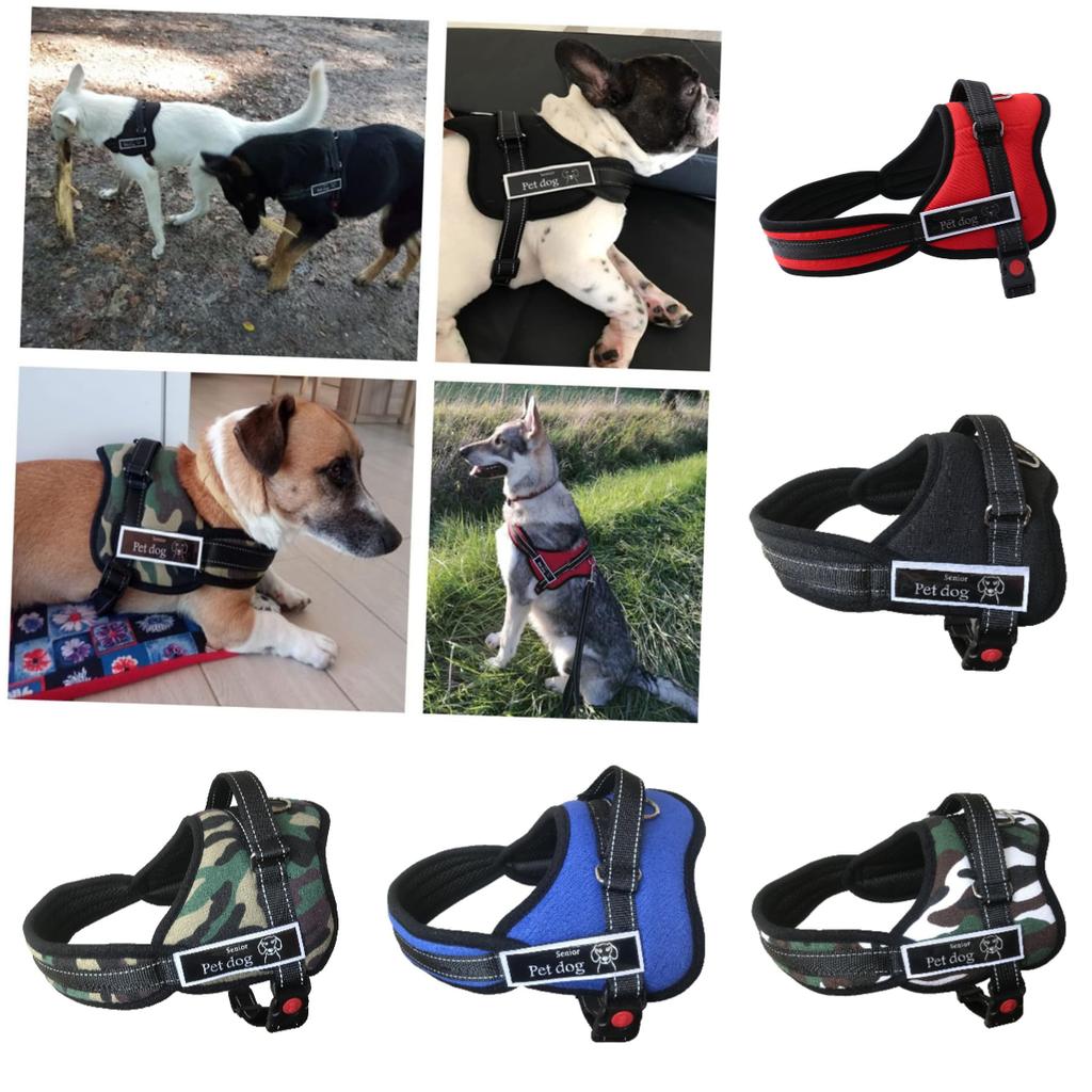 Dog Cloth Vest Chest Straps Pets Supplies Outdoor Breathable Medium Large Gifts