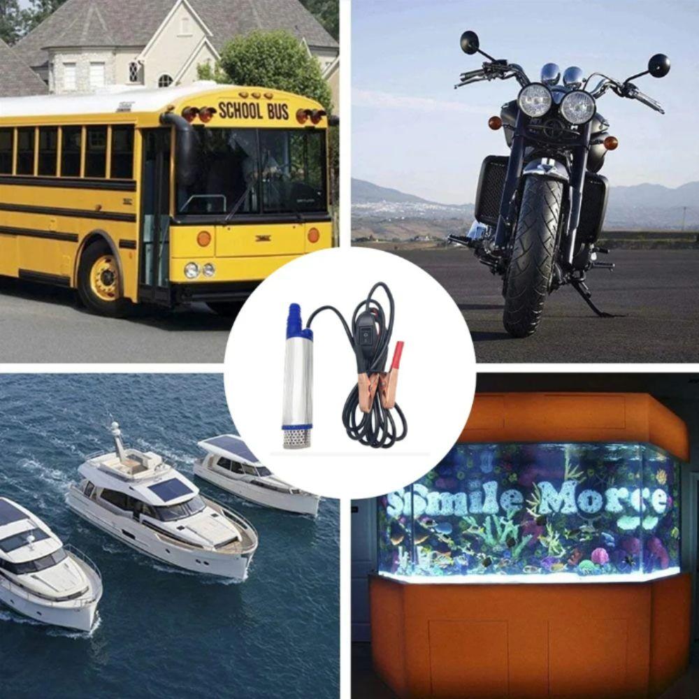 12V 24V Portable Mini Pump 38mm Transfer Pump Diesel Oil Pump  Outdoor Activities
