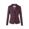 Women's Wool Blend Notched Lapel Suit Jacket