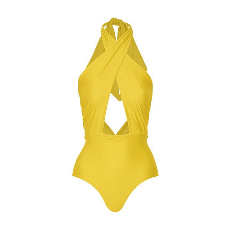 2025 European & American Chic Swimwear Set: Sexy One-Piece & Two-Piece with Slimming Chiffon Skirt