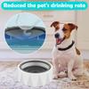 Pet Water Bowl Anti-splash Dog Water Bowl 1L Large Capacity Pet Floating Bowl Detachable Drinking Water Feeder for Cats Dogs