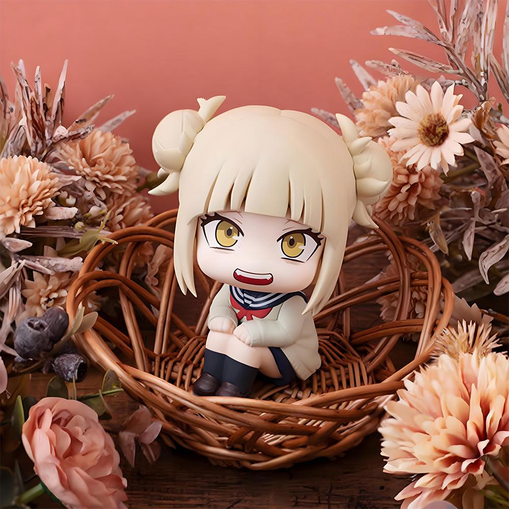 Figurka Anime MHA Himiko Toga Figurka Akcji Urocza Edycja Q Figurka Toga Himiko Patrząca w Górę Model Kolekcjonerska Lalka Figurka Bohatera Zabawki Prezent
