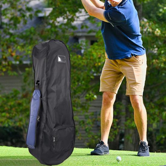 Portable Folding Golf Bag Rain Cover Dust-proof & Waterproof Oxford Cloth Rain Protection Cover for Heavy Duty Club Bag