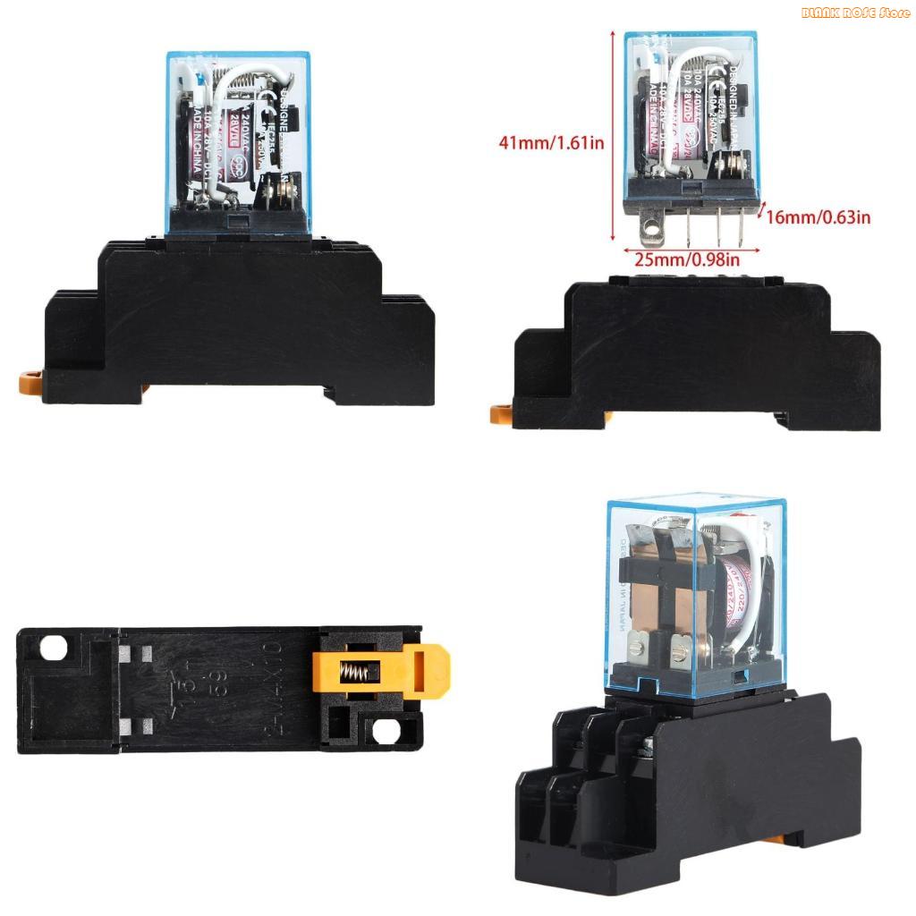 K1AE LY2NJ AC 220V 10A With 8 Pin + Socket Base