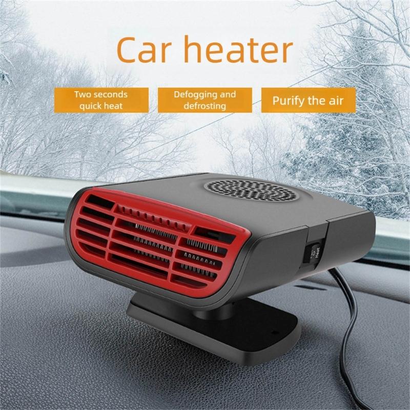 Vehicle Heating Cooling Fan Windshield Defogger Demister Defroster Car Heater Self Adhesive Electric Heater Cooling Fan