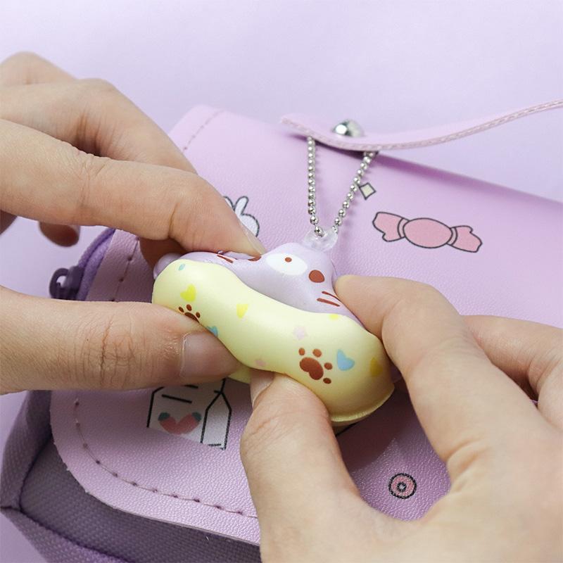 3D Kawaii Pencil Case Girls Decompression Pen Pouch Adorable Waterproof School Supplies Aesthetic Organizer Box Korean Stationery