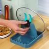 Multi Functional Foldable Pot Lid Holder For Household Use, No Need For Punching Storage Rack