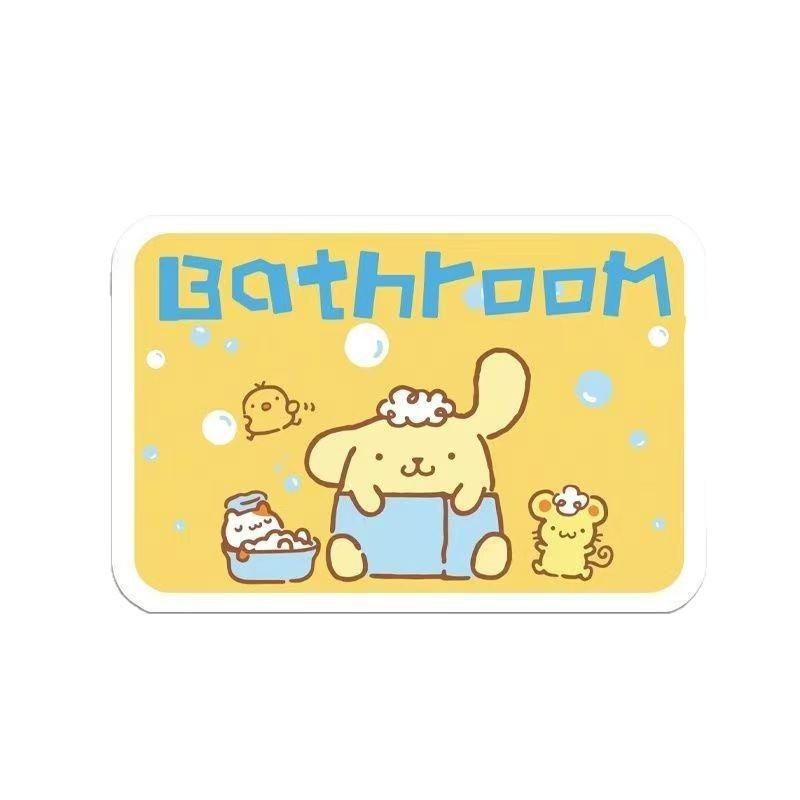 Pompompurin Cartoon Quick-Dry Diatom Mud Bathroom Mat - Non-Slip, Wear-Resistant, Absorbent Dust Removal Pad
