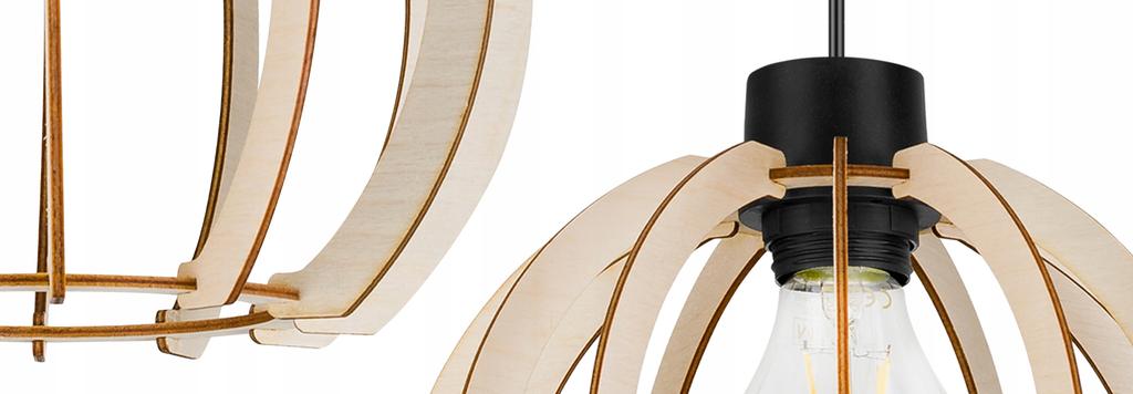 MODERN WOODEN LED CEILING HANGING LAMP