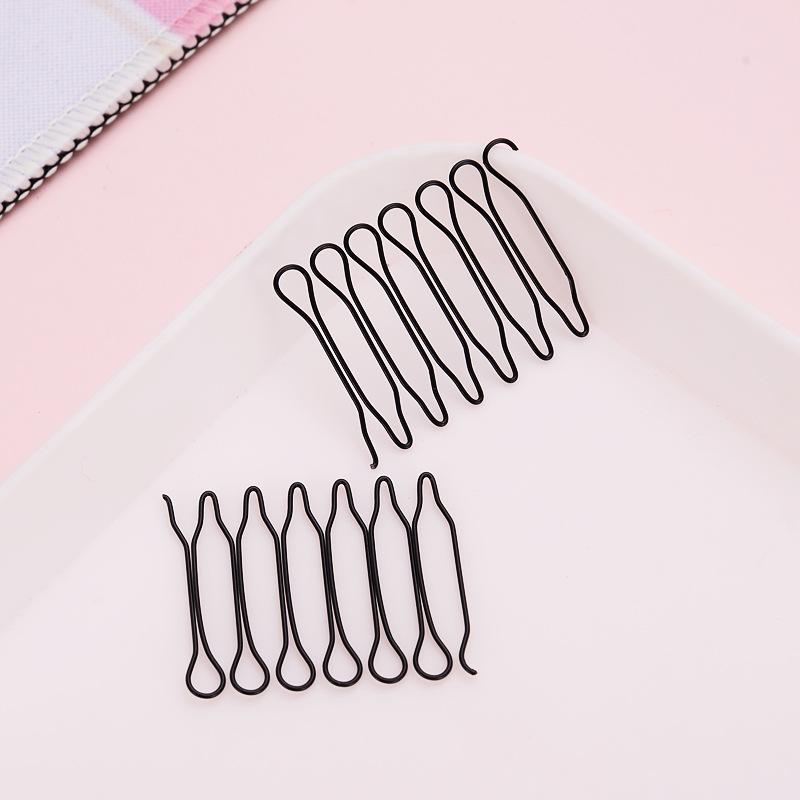 Clip Finitura Capelli Elastico Denti Pettine Invisibili Supporto Extra per Capelli Pettine Styling Capelli Donna Ragazza Forma a U Pettini Fissi