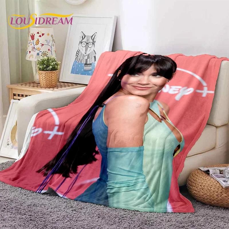 3D Cute Aitana Spanish Singer Soft Blankets,Keep Warm Throw Blanket Comfortable Blanket for Picnic Beds Sofa Home Bedroom Gifts