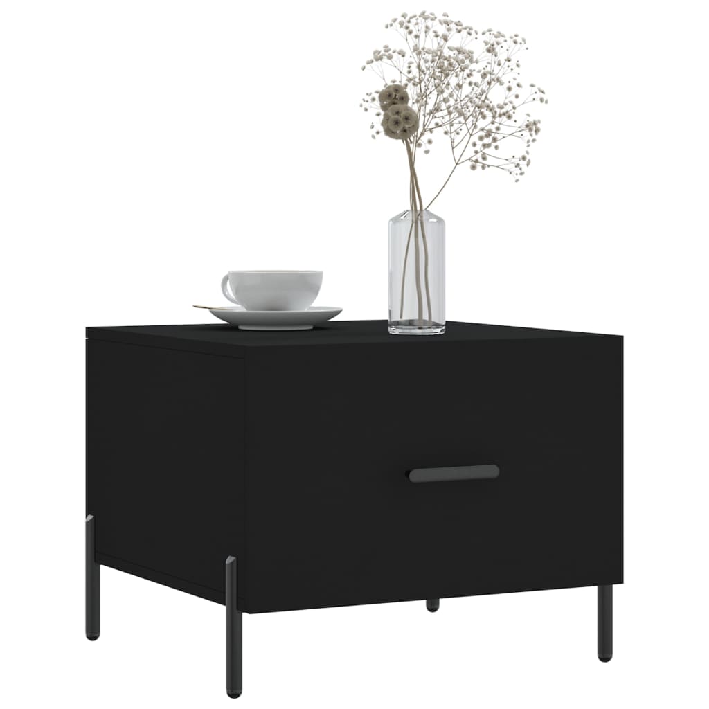  Coffee Table, Black, 50x50x40 Cm, Wood-based Material