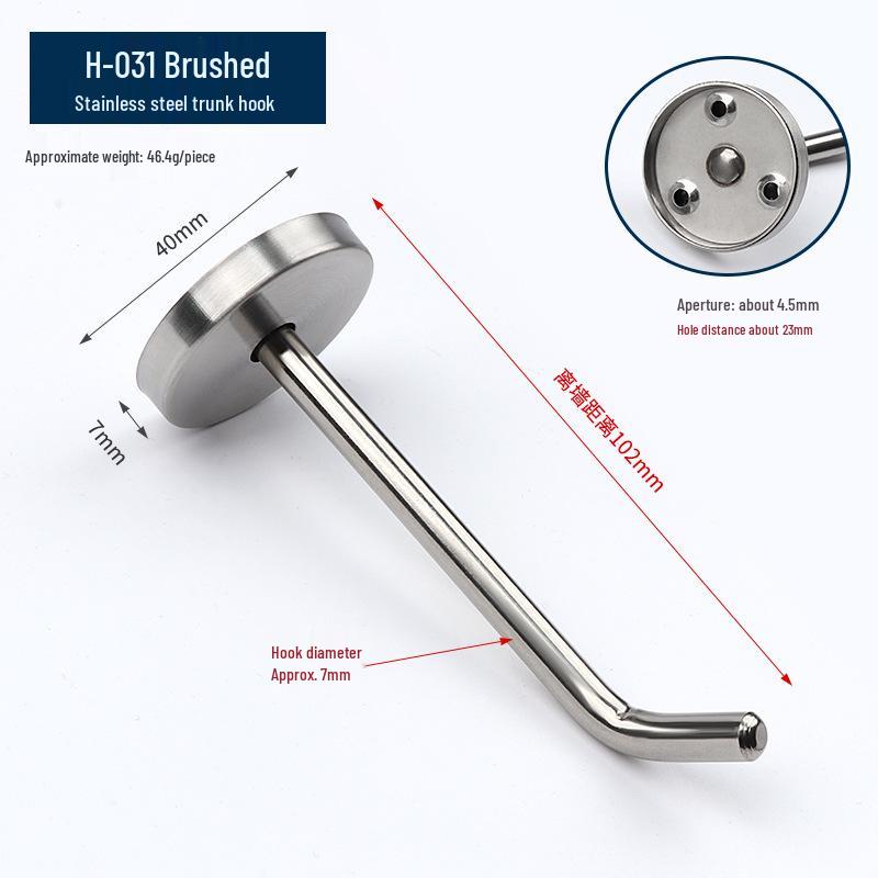 Stainless Steel Bathroom & Wardrobe Coat Hook