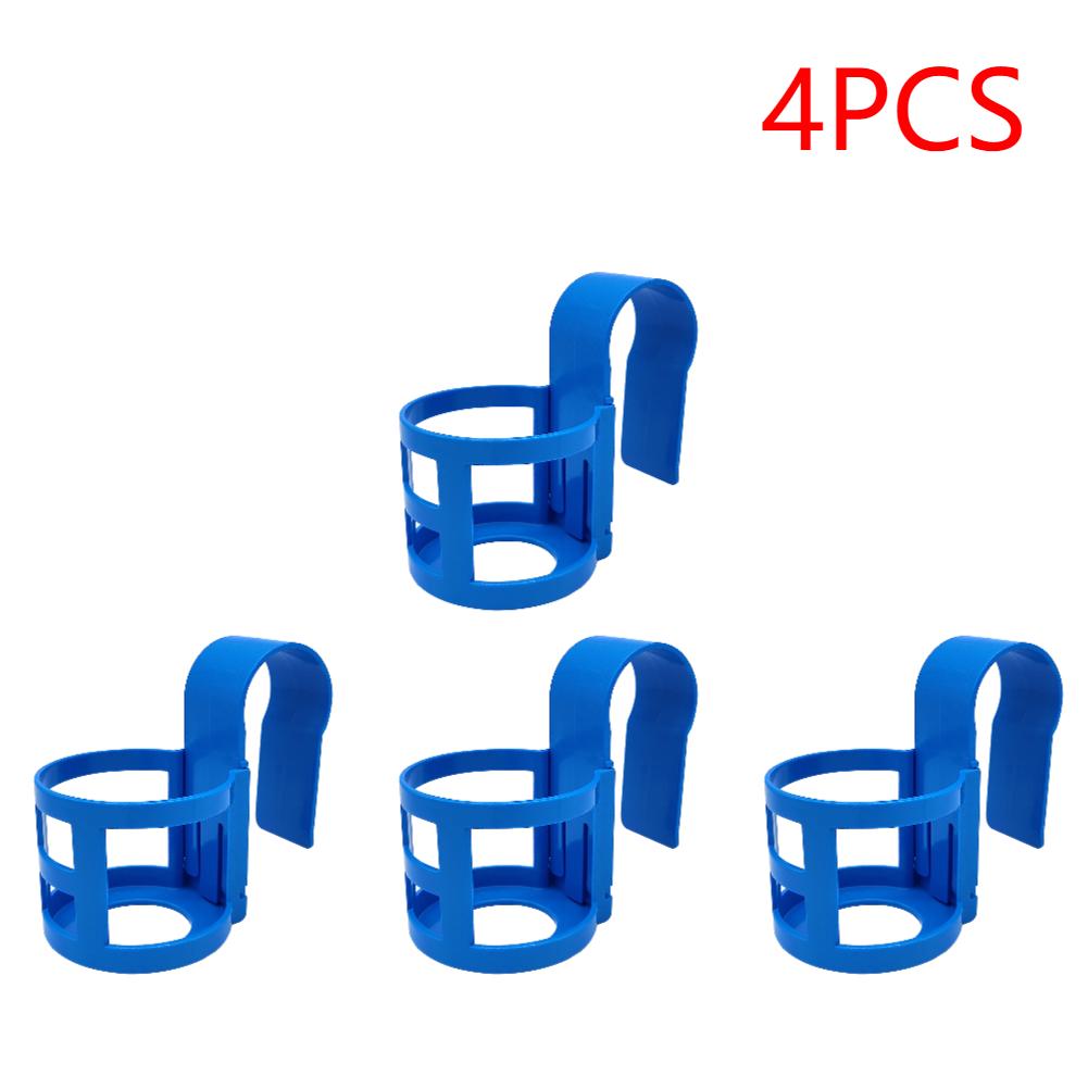 1-6Pcs Water Cup Hanging Holder Reusable Swimming Pool Side Storage Shelf Multifunctional Water Cup Hanging Rack Pool Accessory