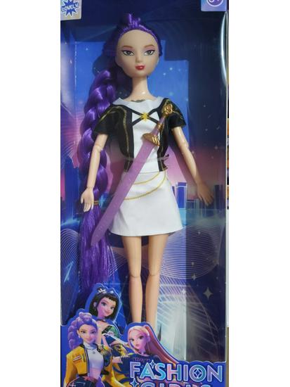 11.5-inch KPOP Demon Hunter Girl Group Action Figure with 12 Joints and Animated Colorful Lights Theme.
