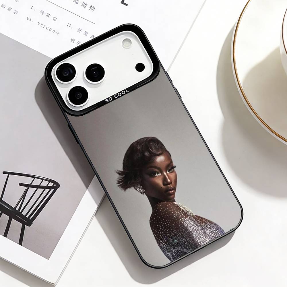 

A-Anok Yai Couture Model Phone Case For iPhone17,16,15,14,13,12,Pro Max Black Colorful Phone case iPhone16e