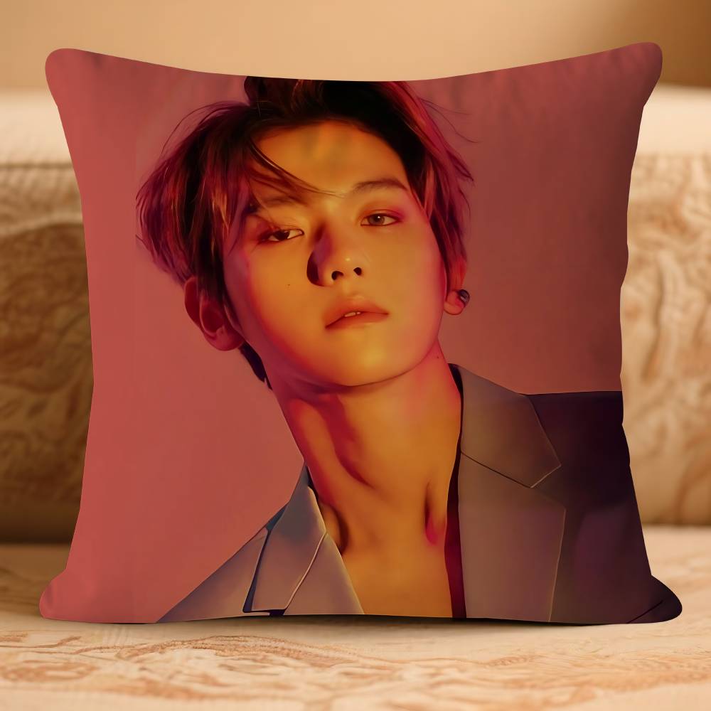 Anime B-Bae-K-khyun Pillow Case Removable Washable Cushion Cover – All-Season Soft Linen
