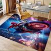 Spiderman Rides Motorcycle Carpet For Playroom Bedroom Living Room Sofa Home Decorkids Game Area Rug Nonslip Floor Mat