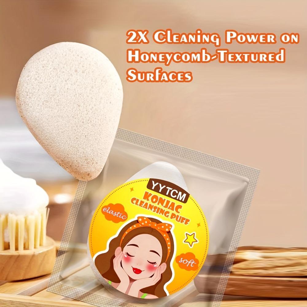 1PC Walnut Seed Konjac Face Wash Puff, Granules Gentle Exfoliation, Deep Cleansing Cleansing Artifact Cleansing Puff
