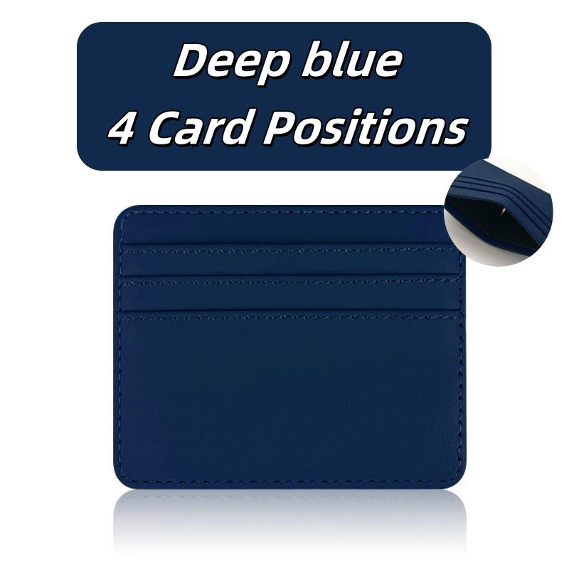 

Business Anti-theft Brush PU Leather Card Slim ID and Bank Card Holder Wallet Protective Case Coin Card Holder Pouch