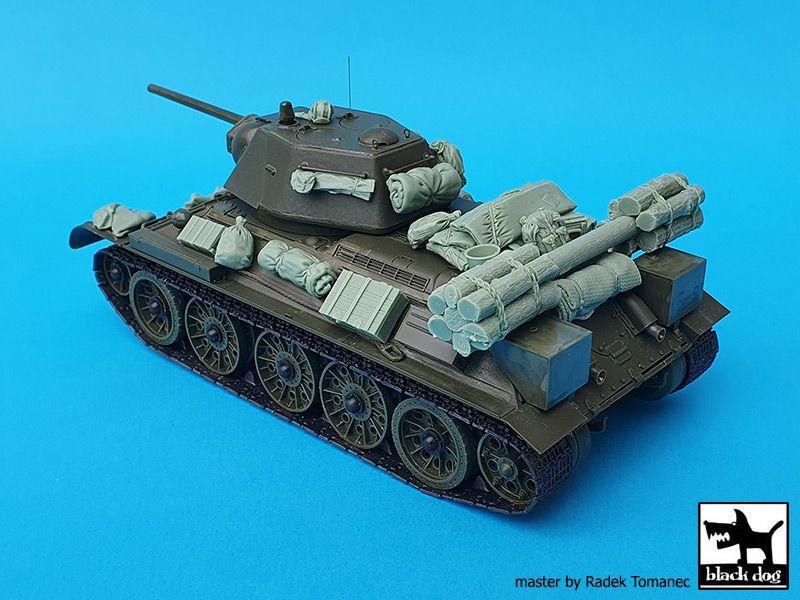 Black Dog T35243 1943 Model Accessory Set 1/35 T34/76 (for Tamiya)
