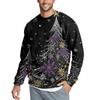 Men's Casual Fashion Printed Round Neck Pullover Sweatshirt