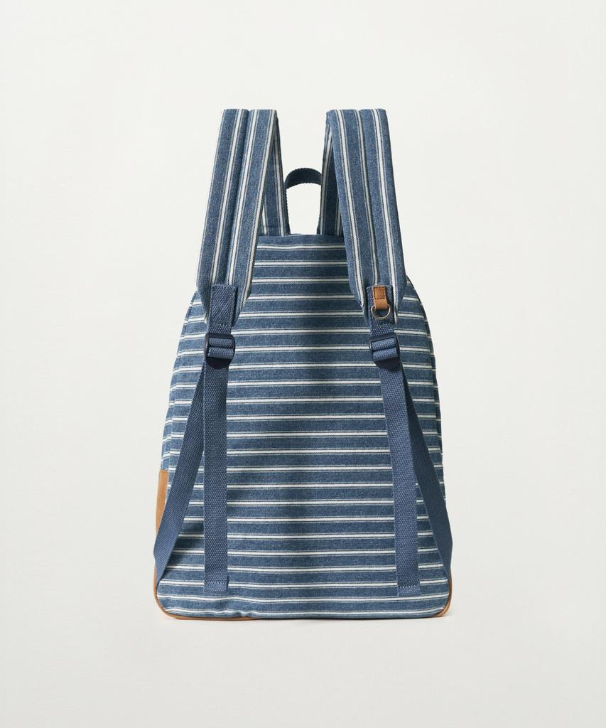 Satur Classic Stripe Backpack Blue