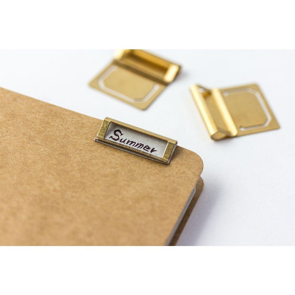 Traveler's Company Midori Brass Index Clip 43210006 - Durable Travel Organizing Clips