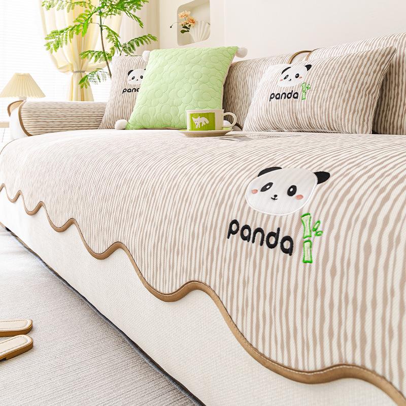 Cool Ice Silk Sofa Cushion Summer Special-shaped Sofa Mat Cushion 2025 New Non-slip Summer Cover Straight Row Seat Cushion