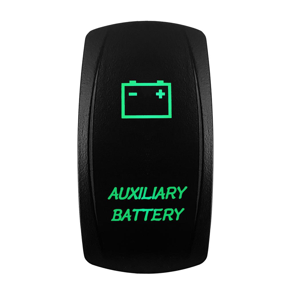 Boat Car Rocker Switch 12V/24V Waterproof Green Led SPST DPDT 20A for ARB/CARLING/NARVA/4x4 Pickup Truck JCB Machine Relays 5
