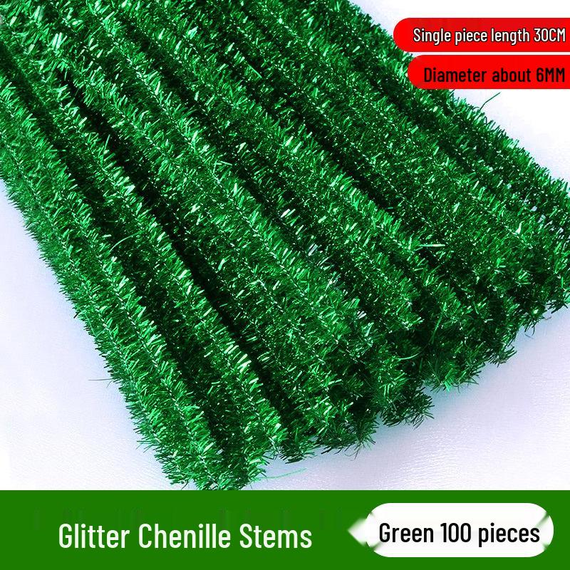 Sparkle Glitter Pipe Cleaner Twist Stick for DIY Children's Crafts
