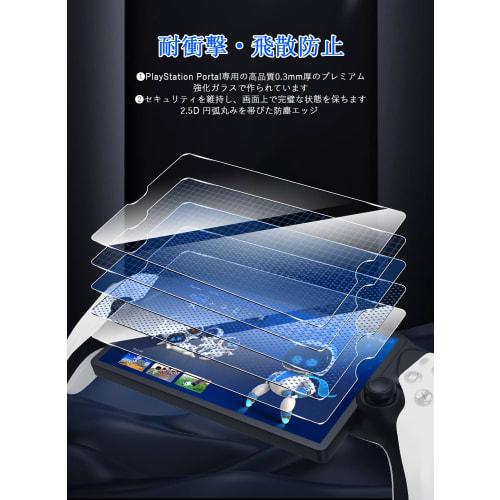 Sungale for PlayStation Portal Glass Film, 2 Pieces LCD Protective Film for PS Portal, PS Portal Screen Protective Film, Japanese Glass Material, 9H H