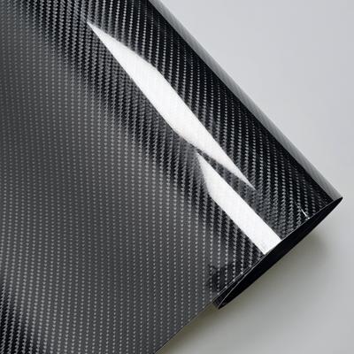 Película de vinil de fibra de carbono 6D de alto brilho para animais de estimação à prova d'água adesivos para carros console computador laptop pele acessórios para motocicletas