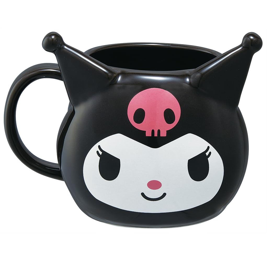 Skater Ceramic Mug 390ml Kuromi Sanrio Die-cut CHMGD4-A