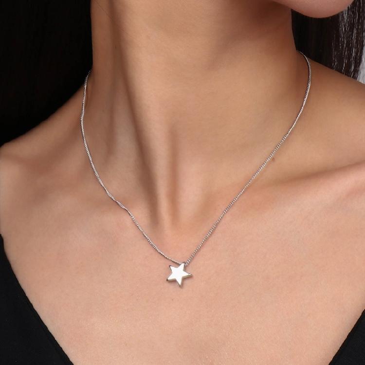 Rock Punk Star Necklace Eye-catching Star Choker Clavicle Chain Y2K Star Chain