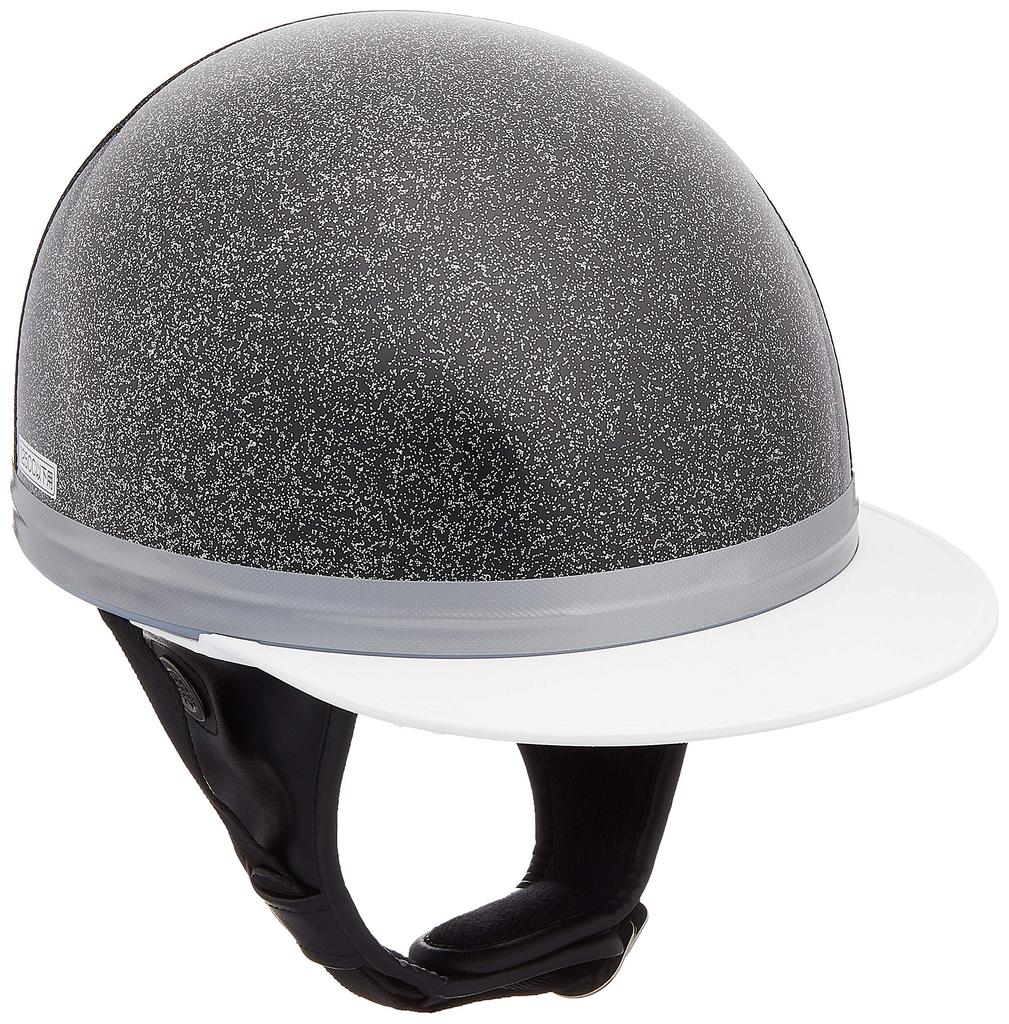 Bike Parts Center Half Helmet, Cork Type, Black Glitter, One Size Fits Most (Head Circumferences 57cm - Under 60cm), 700107