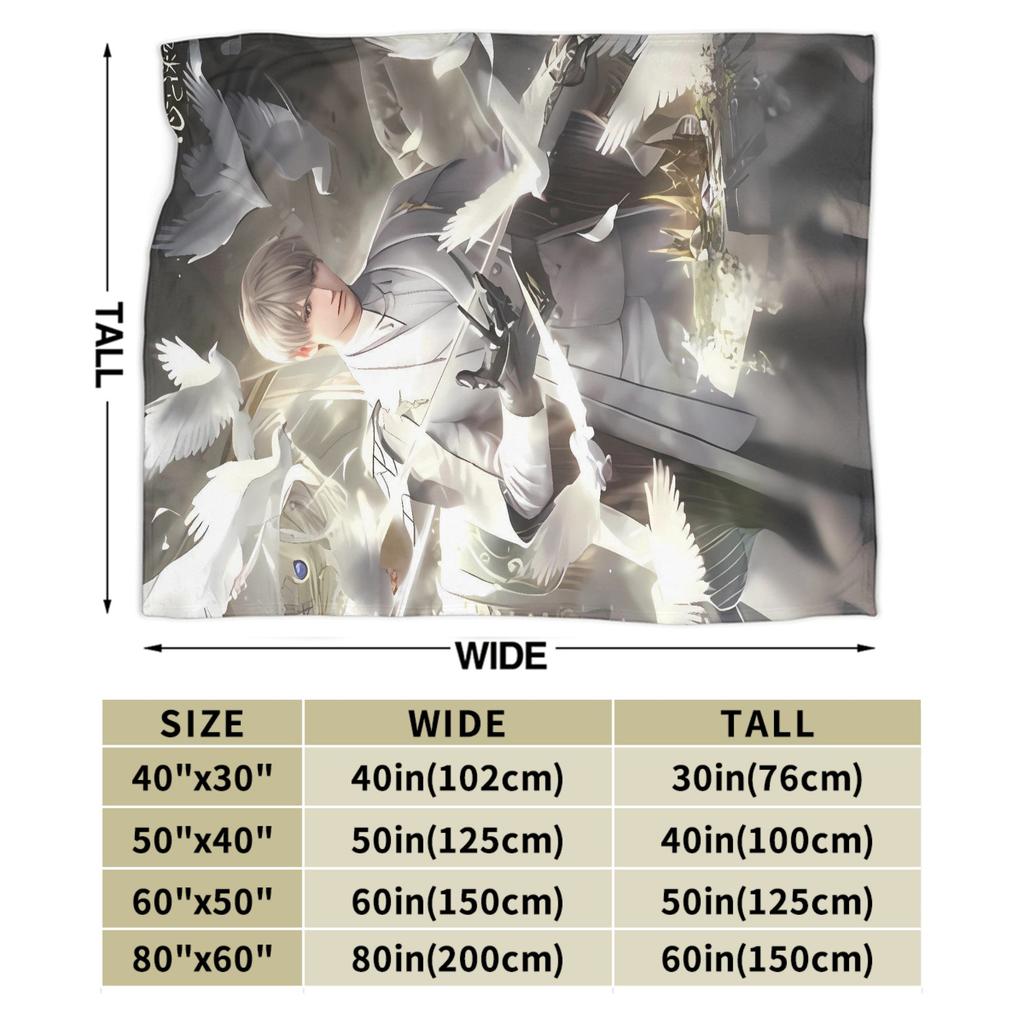 Game Love and Deepspace Sylu Blankets Quality Warm Soft Throw Blanket Winter Decorative Bedroom Print Bedspread