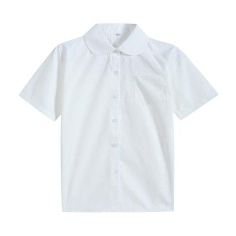 Authentic Japanese JK Uniform White Shirt - Short/Long Sleeve, Point/Round Collar, Non See-Through