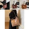 New Winter Large Capacity Women's Tote Bag Stylish Solid Color Pu Duffle Bag