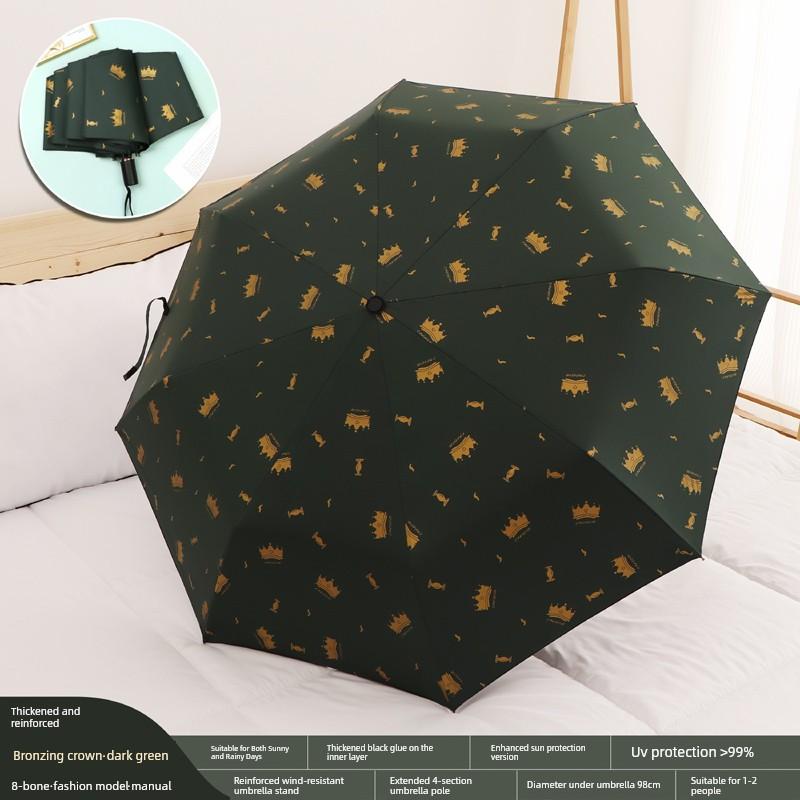 Dual-Purpose Umbrella for Girls, Foldable, Stylish, Compact, Portable, Automatic Sunshade, Sun Protection, Uv Protection, Sun Umbrella