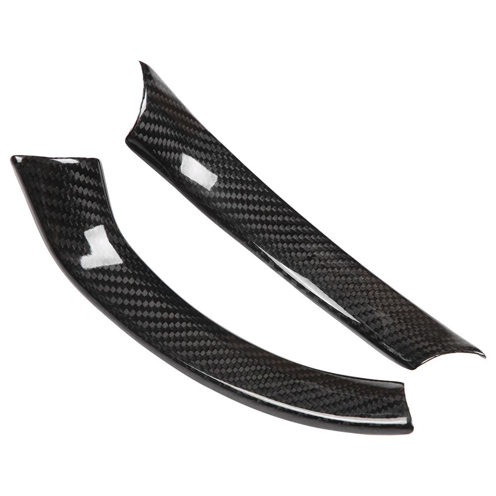 2Pcs Carbon Fiber Steering Wheel Decoration Strip Frame Trim for Alfa Romeo Giulia 17 18